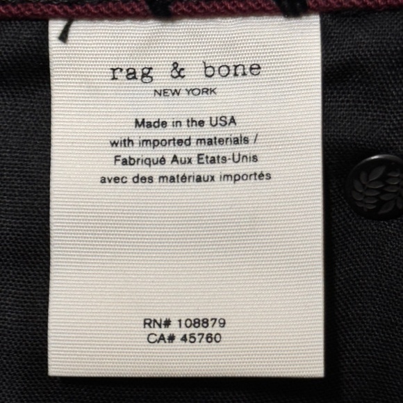 Rag & Bone Hana Burgandy Cheetah Jeans - Picture 6 of 6